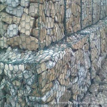 Stone Gabion Iron malha de malha de malha de construção de arame hexagonal